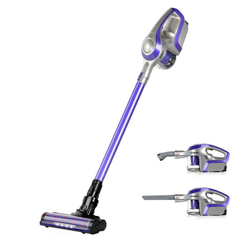 darrahopens Appliances > Vacuum Cleaners Devanti Cordless 150W Handstick Vacuum Cleaner - Purple and Grey