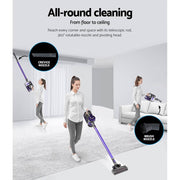 darrahopens Appliances > Vacuum Cleaners Devanti Handheld Vacuum Cleaner Stick Cordless Car Vacuum 2-Speed HEPA Filter