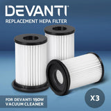 darrahopens Appliances > Vacuum Cleaners Devanti Set of 3 Replacement HEPA Filter