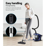 darrahopens Appliances > Vacuum Cleaners Devanti Vacuum Cleaner Bagless Cyclone Cyclonic Vac Home Office Car 2200W Blue