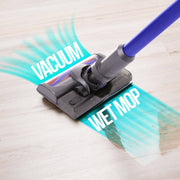 darrahopens Appliances > Vacuum Cleaners MyGenie H20 PRO Wet Mop 2-IN-1 Cordless Stick Vacuum Cleaner Handheld Recharge - Blue