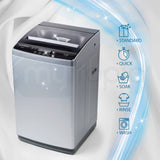 Darrahopens Appliances > Washers & Dryers CARSON 9kg Top Load Washing Machine Automatic Laundry Clothes Washer Home Dry Wash, Light Grey