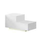 darrahopens Artiss Bedside Tables 2 Drawers Side Table RGB LED High Gloss Nightstand White