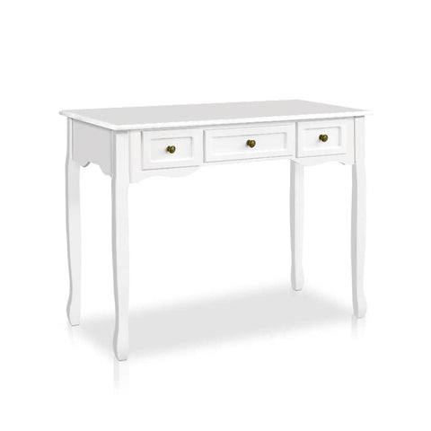 darrahopens Artiss Hall Console Table Hallway Side Dressing Entry Wooden French Drawer White