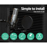 darrahopens Audio & Video > Acoustic Foam Alpha 40pcs Acoustic Foam Panels Tiles Studio Sound Absorbtion Wedge 30X30CM