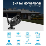 darrahopens Audio & Video > CCTV UL-TECH 3MP Wireless Security Camera System IP CCTV Home