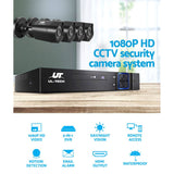 darrahopens Audio & Video > CCTV UL-TECH 4CH 5 IN 1 DVR CCTV Security System Video Recorder 4 Cameras 1080P HDMI Black