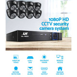 darrahopens Audio & Video > CCTV UL-tech CCTV Camera Home Security System 8CH DVR 1080P IP 8 Dome Cameras Long Range