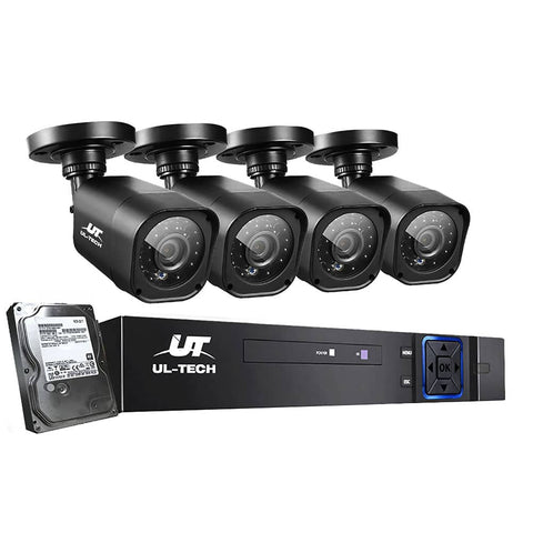 darrahopens Audio & Video > CCTV UL-tech Home CCTV Security System Camera 4CH DVR 1080P 1500TVL 1TB Outdoor Home