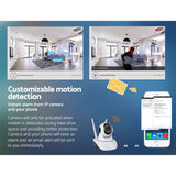 darrahopens Audio & Video > CCTV UL Tech Set of 2 1080P IP Wireless Camera - White