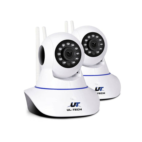 darrahopens Audio & Video > CCTV UL Tech Set of 2 1080P IP Wireless Camera - White