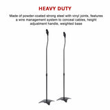 darrahopens Audio & Video > Musical Instrument & Accessories 2pcs Speaker Stands Stand Rear Surround Sound Satellite Speakers Adjustable