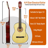 Darrahopens Audio & Video > Musical Instrument & Accessories 3rd Avenue Full Size Classical Guitar Pack - Natural