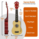 Darrahopens Audio & Video > Musical Instrument & Accessories 3rd Avenue Soprano Ukulele - Natural