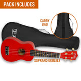 Darrahopens Audio & Video > Musical Instrument & Accessories 3rd Avenue Soprano Ukulele - Red
