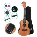darrahopens Audio & Video > Musical Instrument & Accessories ALPHA 26 Inch Tenor Ukulele Electric Mahogany Ukeleles Uke Hawaii Guitar with EQ