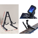 darrahopens Audio & Video > Musical Instrument & Accessories Alpha 34" Inch Guitar Classical Acoustic Cutaway Wooden Ideal Kids Gift Children 1/2 Size Blue with Capo Tuner