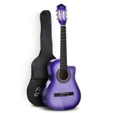 darrahopens Audio & Video > Musical Instrument & Accessories Alpha 34" Inch Guitar Classical Acoustic Cutaway Wooden Ideal Kids Gift Children 1/2 Size Purple