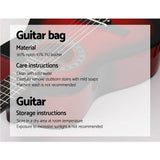 darrahopens Audio & Video > Musical Instrument & Accessories Alpha 34" Inch Guitar Classical Acoustic Cutaway Wooden Ideal Kids Gift Children 1/2 Size Red with Capo Tuner