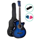 darrahopens Audio & Video > Musical Instrument & Accessories ALPHA 38 Inch Wooden Acoustic Guitar Blue