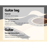 darrahopens Audio & Video > Musical Instrument & Accessories ALPHA 38 Inch Wooden Acoustic Guitar Left handed - Natural Wood