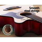 darrahopens Audio & Video > Musical Instrument & Accessories ALPHA 38 Inch Wooden Acoustic Guitar Natural Wood