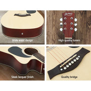 darrahopens Audio & Video > Musical Instrument & Accessories Alpha 41" Inch Electric Acoustic Guitar Wooden Classical EQ With Pickup Bass Natural