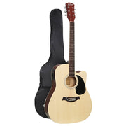 darrahopens Audio & Video > Musical Instrument & Accessories Alpha 41" Inch Electric Acoustic Guitar Wooden Classical EQ With Pickup Bass Natural