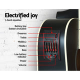 darrahopens Audio & Video > Musical Instrument & Accessories Alpha 41" Inch Electric Acoustic Guitar Wooden Classical Full Size EQ Bass Black