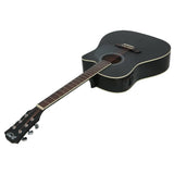 darrahopens Audio & Video > Musical Instrument & Accessories Alpha 41" Inch Electric Acoustic Guitar Wooden Classical Full Size EQ Capo Black