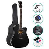 darrahopens Audio & Video > Musical Instrument & Accessories Alpha 41" Inch Electric Acoustic Guitar Wooden Classical Full Size EQ Capo Black