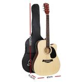 darrahopens Audio & Video > Musical Instrument & Accessories Alpha 41" Inch Electric Acoustic Guitar Wooden Classical with Pickup Capo Tuner Bass Natural