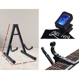 darrahopens Audio & Video > Musical Instrument & Accessories ALPHA 41 Inch Wooden Acoustic Guitar with Accessories set Black