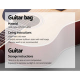 darrahopens Audio & Video > Musical Instrument & Accessories ALPHA 41 Inch Wooden Acoustic Guitar with Accessories set Natural Wood