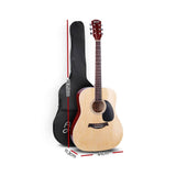 darrahopens Audio & Video > Musical Instrument & Accessories ALPHA 41 Inch Wooden Acoustic Guitar with Accessories set Natural Wood