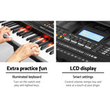 darrahopens Audio & Video > Musical Instrument & Accessories Alpha 61 Key Lighted Electronic Piano Keyboard LCD Electric w/ Holder Music Stand