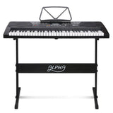 darrahopens Audio & Video > Musical Instrument & Accessories Alpha 61 Key Lighted Electronic Piano Keyboard LCD Electric w/ Holder Music Stand