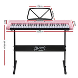 darrahopens Audio & Video > Musical Instrument & Accessories Alpha 61 Key Lighted Electronic Piano Keyboard LED Electric Holder Music Stand