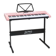 darrahopens Audio & Video > Musical Instrument & Accessories Alpha 61 Key Lighted Electronic Piano Keyboard LED Electric Holder Music Stand