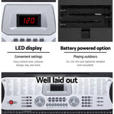 darrahopens Audio & Video > Musical Instrument & Accessories Alpha 61 Keys Electronic Piano Keyboard LED Electric Silver with Music Stand for Beginner
