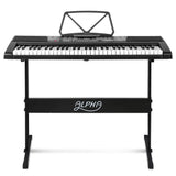 darrahopens Audio & Video > Musical Instrument & Accessories Alpha 61 Keys Electronic Piano Keyboard LED Electric w/Holder Music Stand USB Port