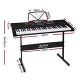 darrahopens Audio & Video > Musical Instrument & Accessories Alpha 61 Keys Electronic Piano Keyboard LED Electric w/Holder Music Stand USB Port