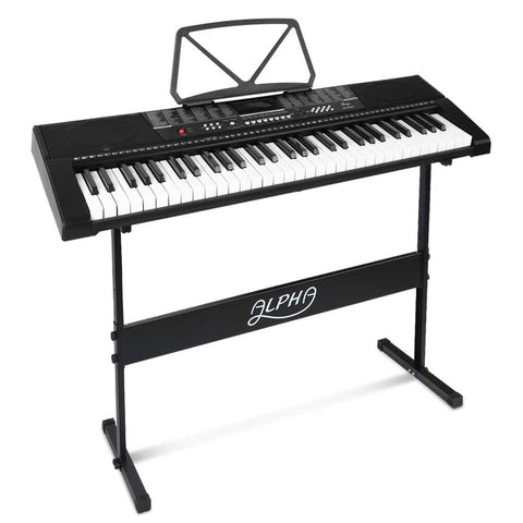 darrahopens Audio & Video > Musical Instrument & Accessories Alpha 61 Keys Electronic Piano Keyboard LED Electric w/Holder Music Stand USB Port
