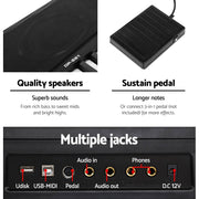 darrahopens Audio & Video > Musical Instrument & Accessories Alpha 88 Keys Electronic Piano Keyboard Electric Holder Music Stand Touch Sensitive with Sustain pedal