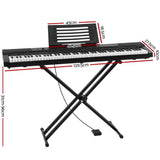 darrahopens Audio & Video > Musical Instrument & Accessories Alpha 88 Keys Electronic Piano Keyboard Electric Holder Music Stand Touch Sensitive with Sustain pedal