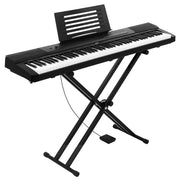 darrahopens Audio & Video > Musical Instrument & Accessories Alpha 88 Keys Electronic Piano Keyboard Electric Holder Music Stand Touch Sensitive with Sustain pedal