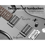 darrahopens Audio & Video > Musical Instrument & Accessories Alpha Electric Guitar Music String Instrument Rock Black Carry Bag Steel String