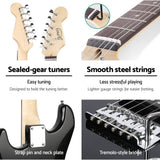 darrahopens Audio & Video > Musical Instrument & Accessories Alpha Electric Guitar Music String Instrument Rock Black Carry Bag Steel String