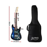 darrahopens Audio & Video > Musical Instrument & Accessories Alpha Electric Guitar Music String Instrument Rock Blue Carry Bag Steel String
