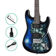 darrahopens Audio & Video > Musical Instrument & Accessories Alpha Electric Guitar Music String Instrument Rock Blue Carry Bag Steel String